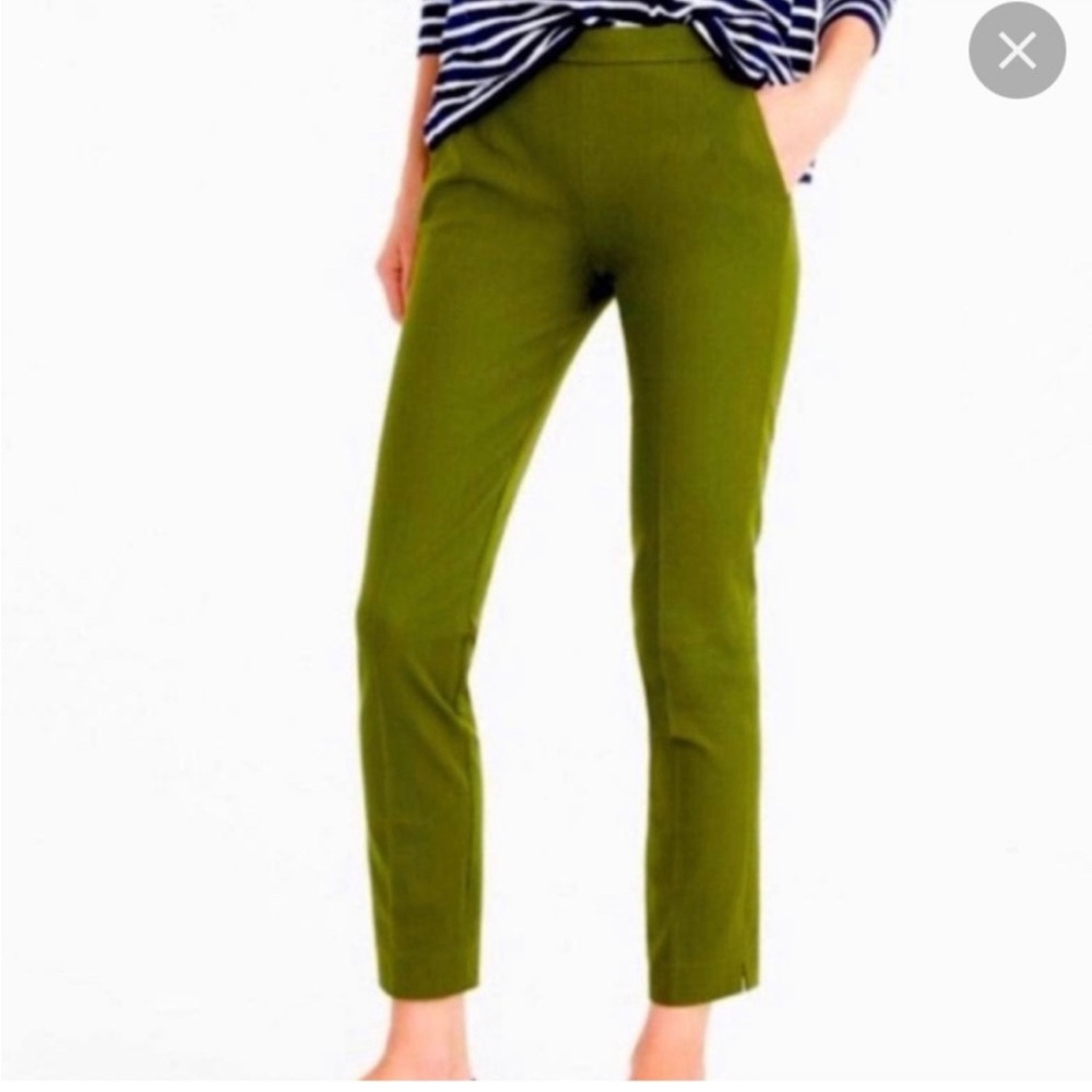 JCREW - MARTIE SLIM CROP PANT TWO-WAY STRETCH COTTON